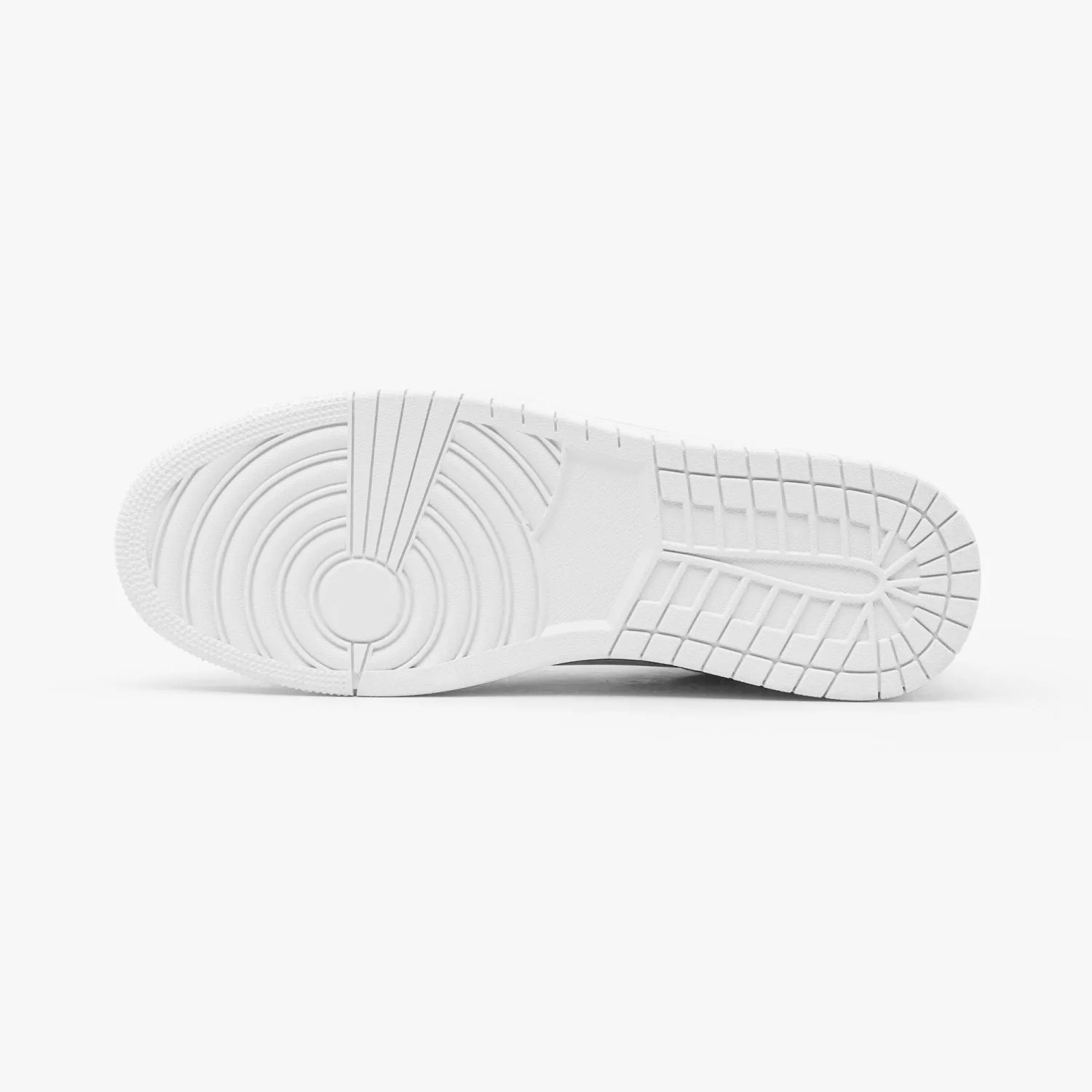 1035. AJ1 High-Top Leather Sneakers - White