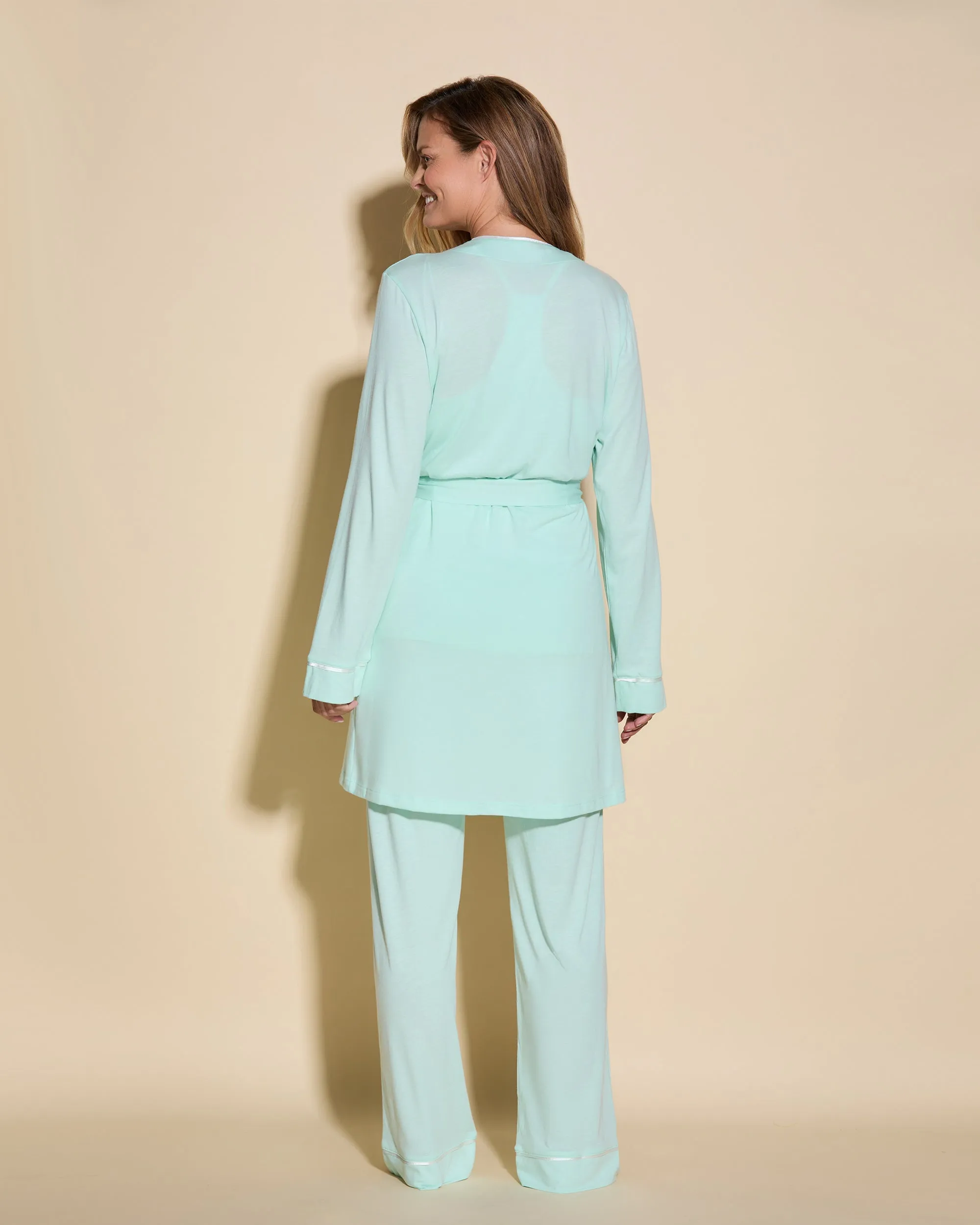 3 Piece Pajama Set With Robe