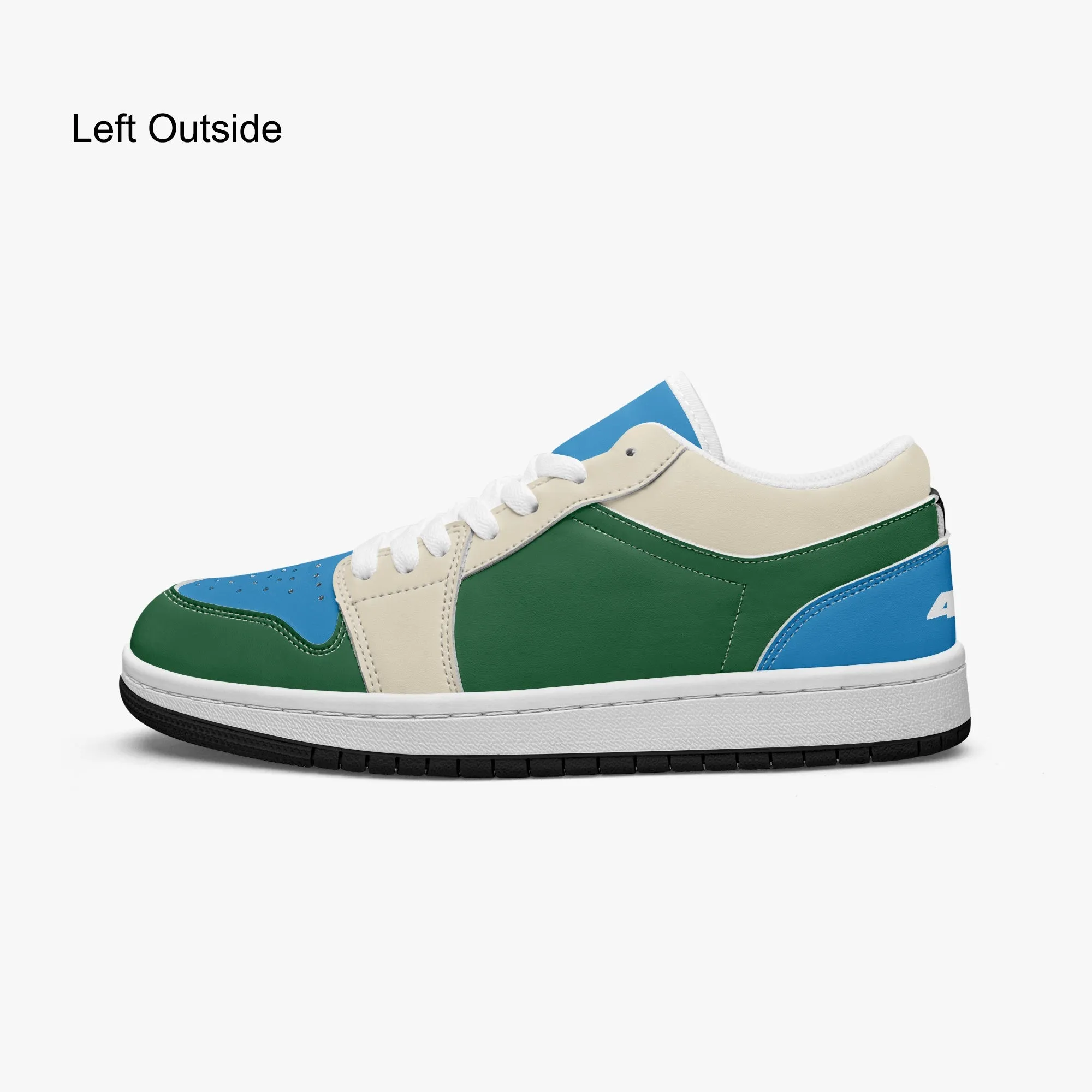 414 Men's Low-Top Leather Basketball Shoes by Niche Era