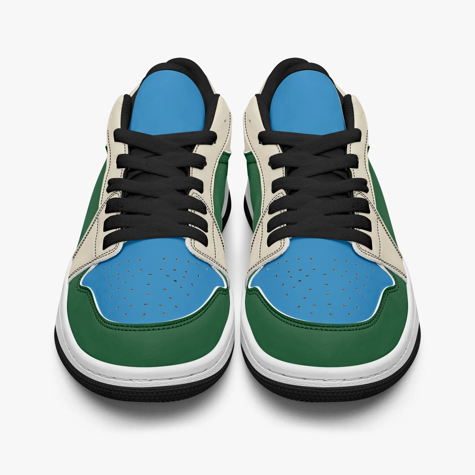 414 Men's Low-Top Leather Basketball Shoes by Niche Era