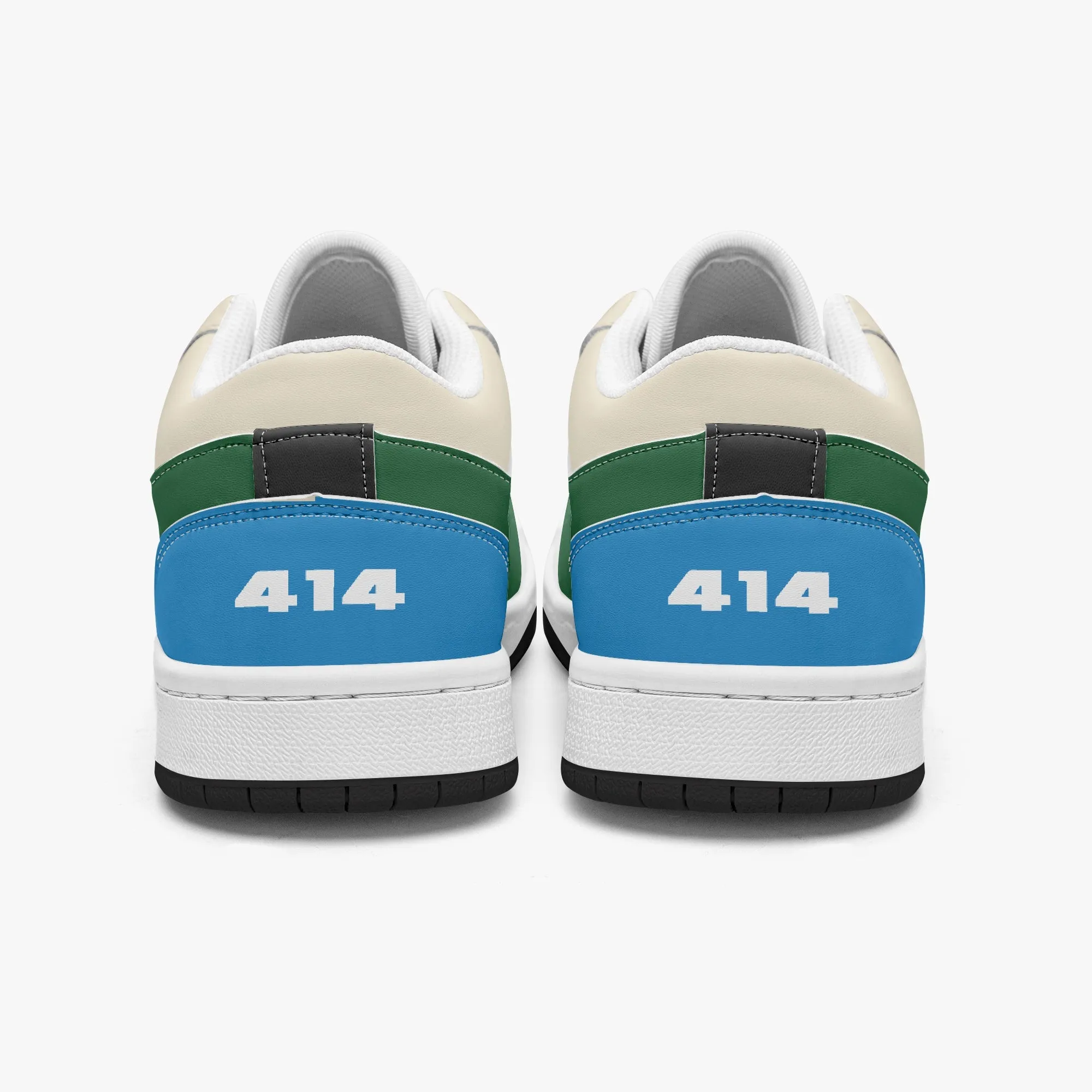 414 Men's Low-Top Leather Basketball Shoes by Niche Era