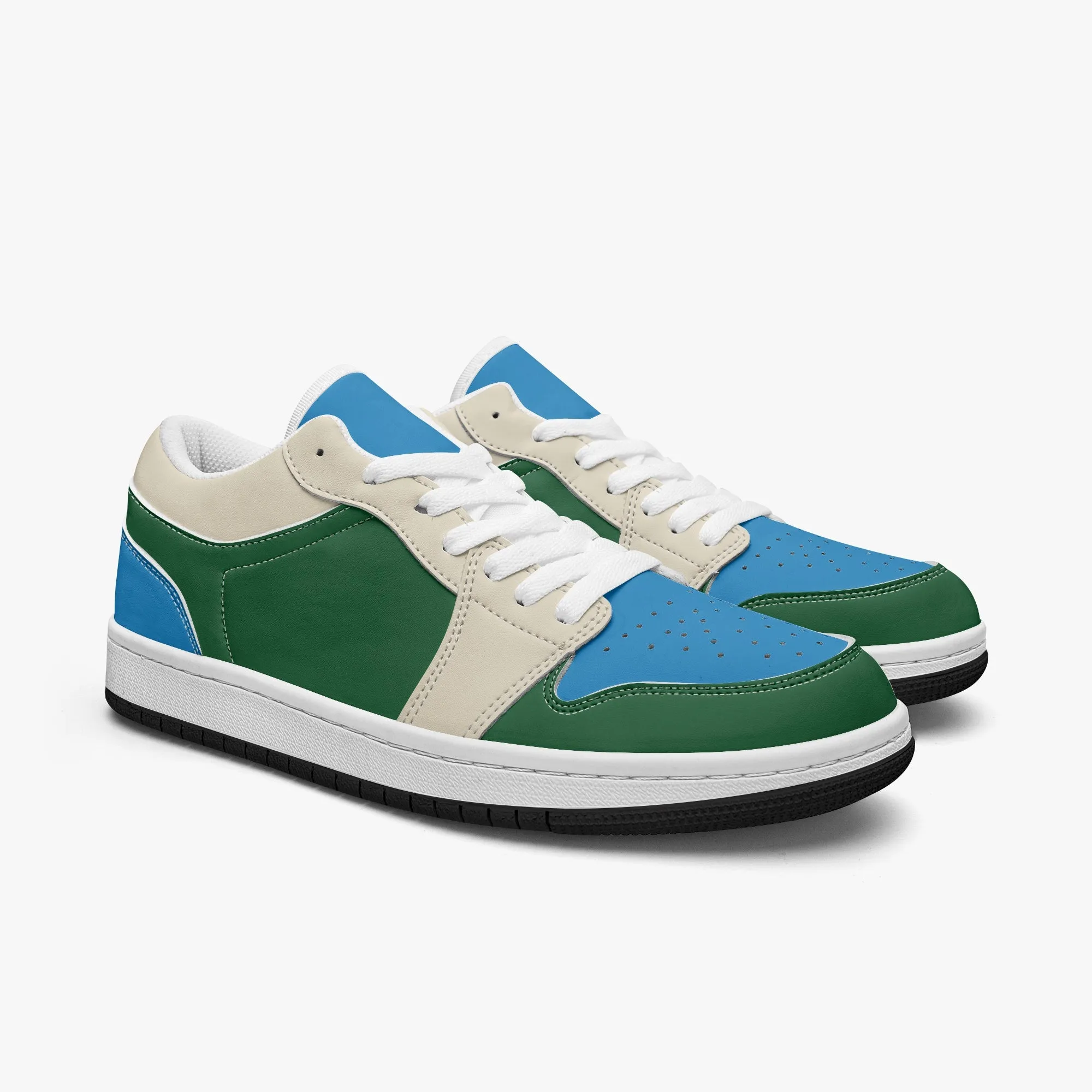 414 Men's Low-Top Leather Basketball Shoes by Niche Era