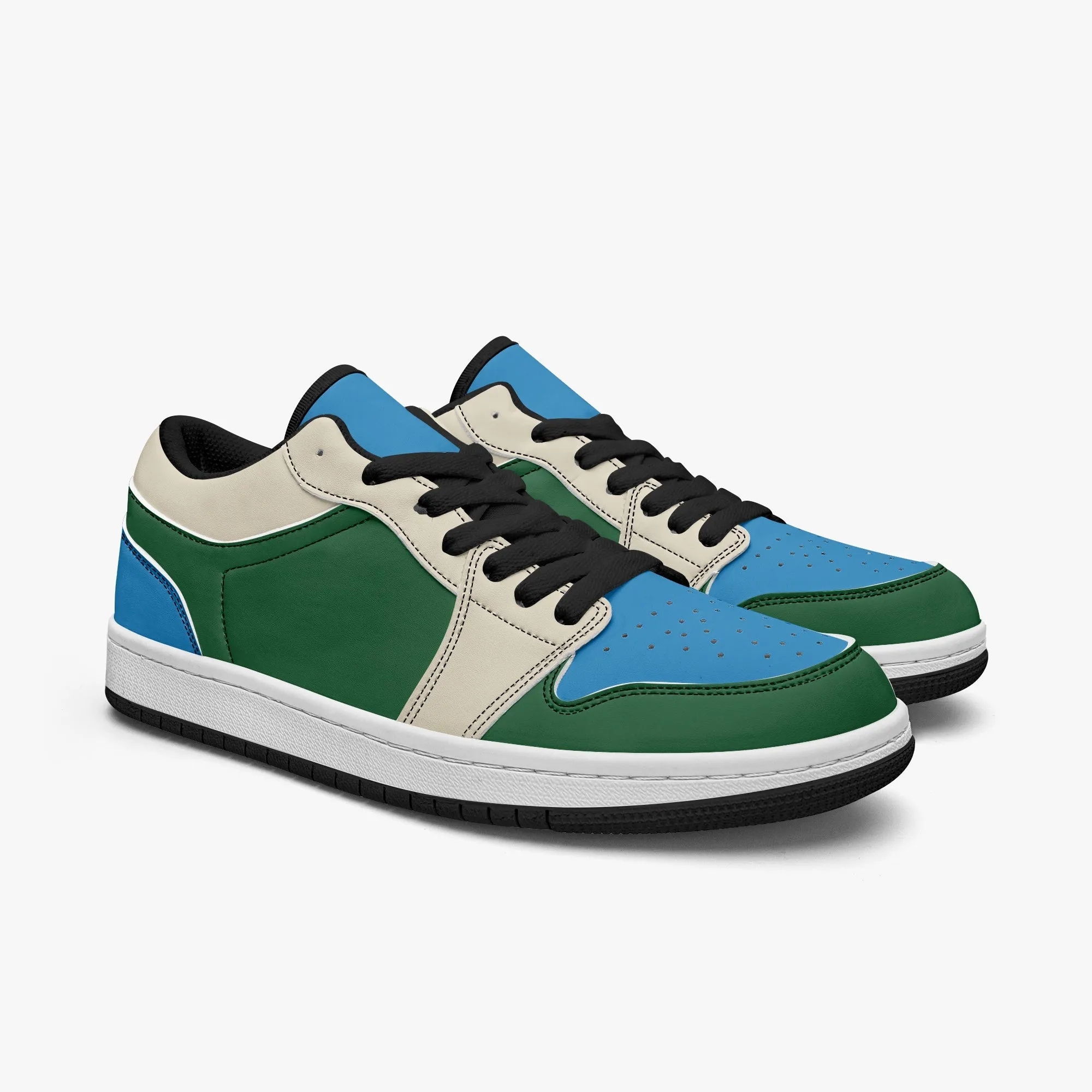 414 Men's Low-Top Leather Basketball Shoes by Niche Era