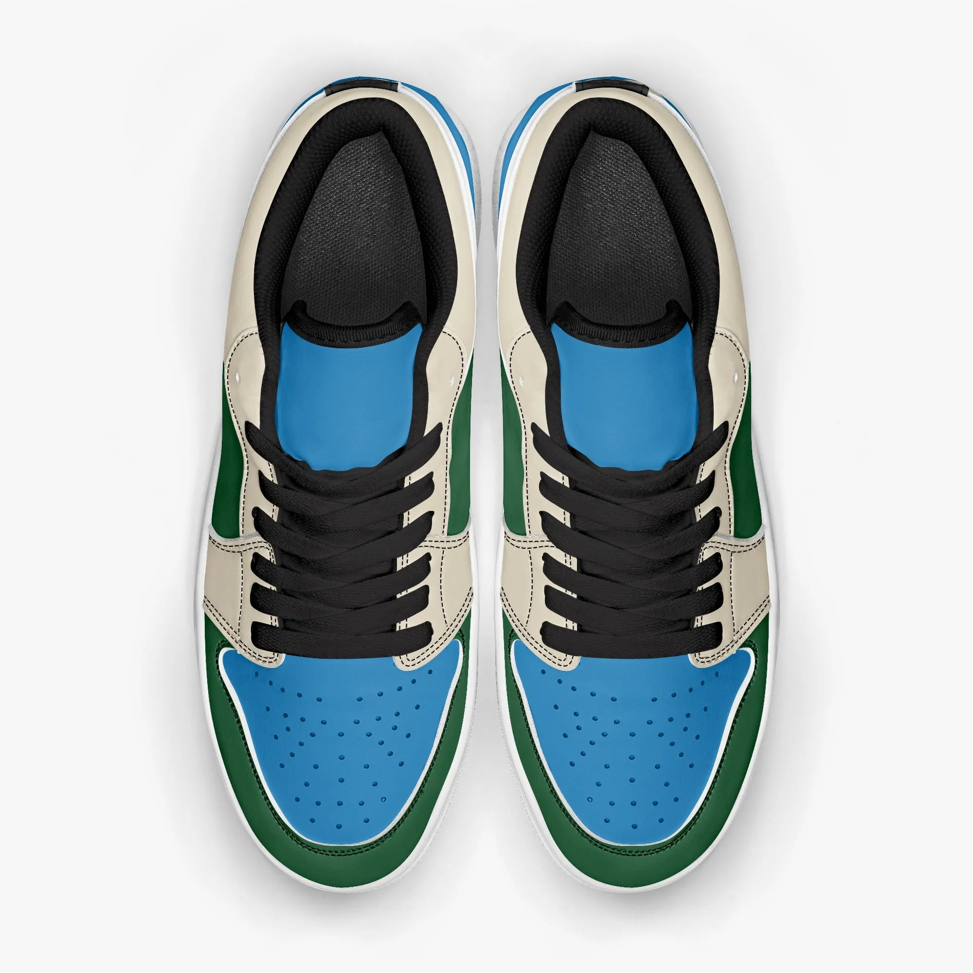 414 Men's Low-Top Leather Basketball Shoes by Niche Era