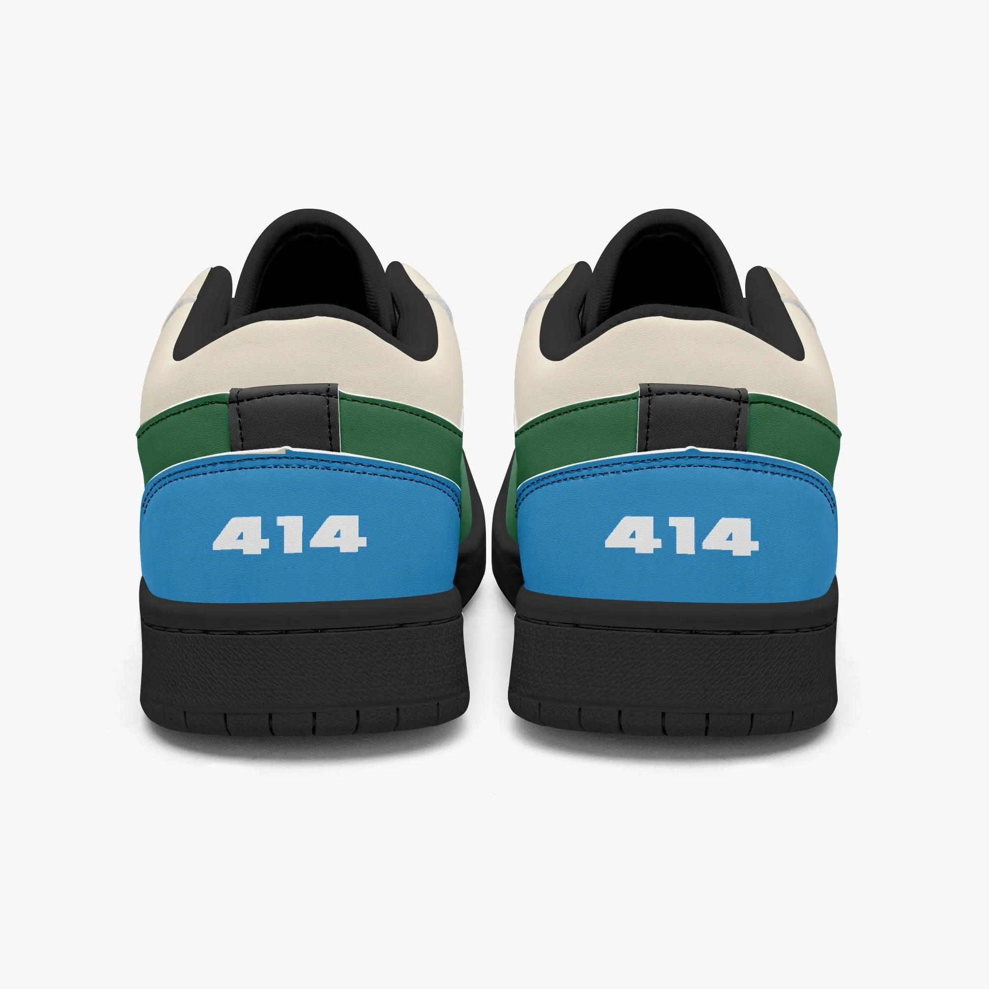 414 Men's Low-Top Leather Basketball Shoes by Niche Era
