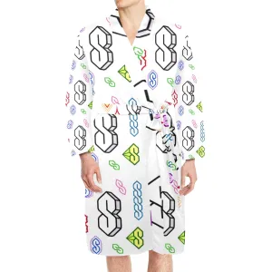 90s Graffiti Super S Men's Long Sleeve Belted Night Robe