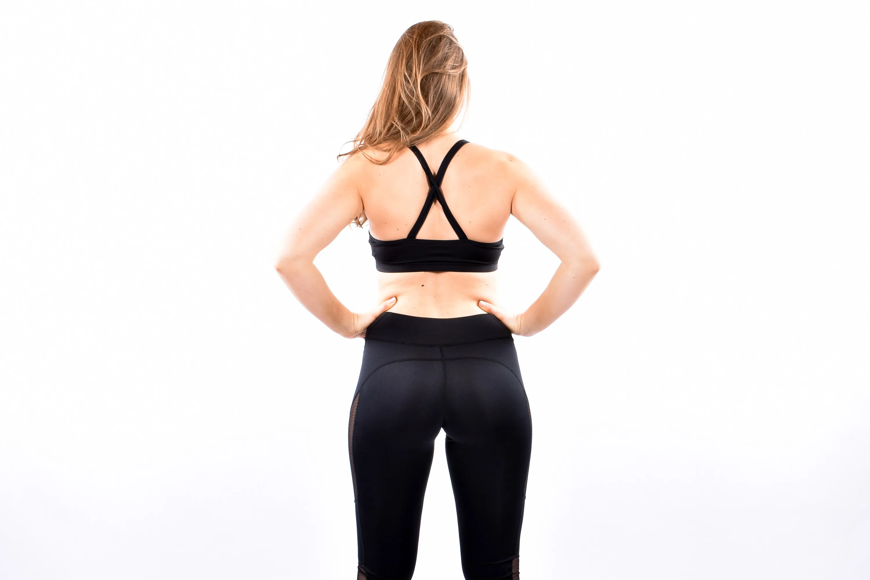 ActiveWear Black/Bottoms With Mesh - Style 8601031