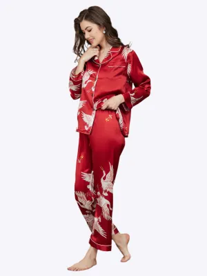 Ailith - Sophisticated Binding Trim Woman's Pajama Set
