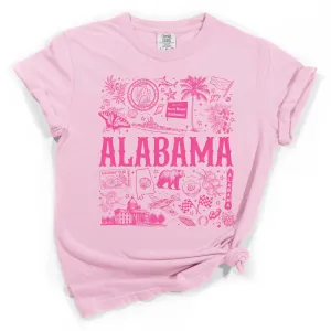 Alabama Collage Short Sleeve T-Shirt