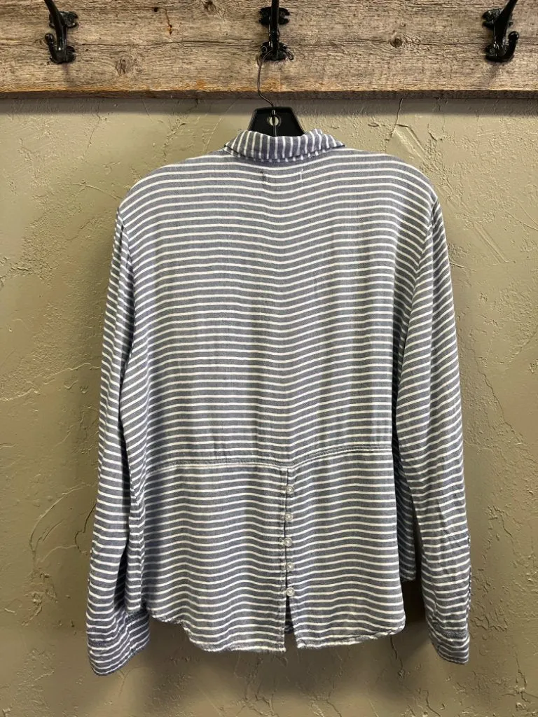 ALC STRIPED BUTTON UP