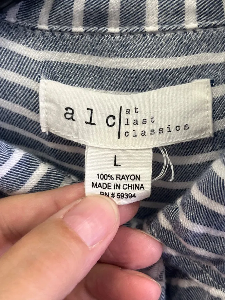 ALC STRIPED BUTTON UP