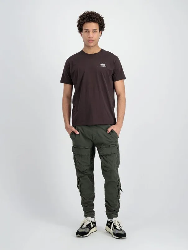 Alpha Industries Basic T-Shirt Small Logo - hunter brown