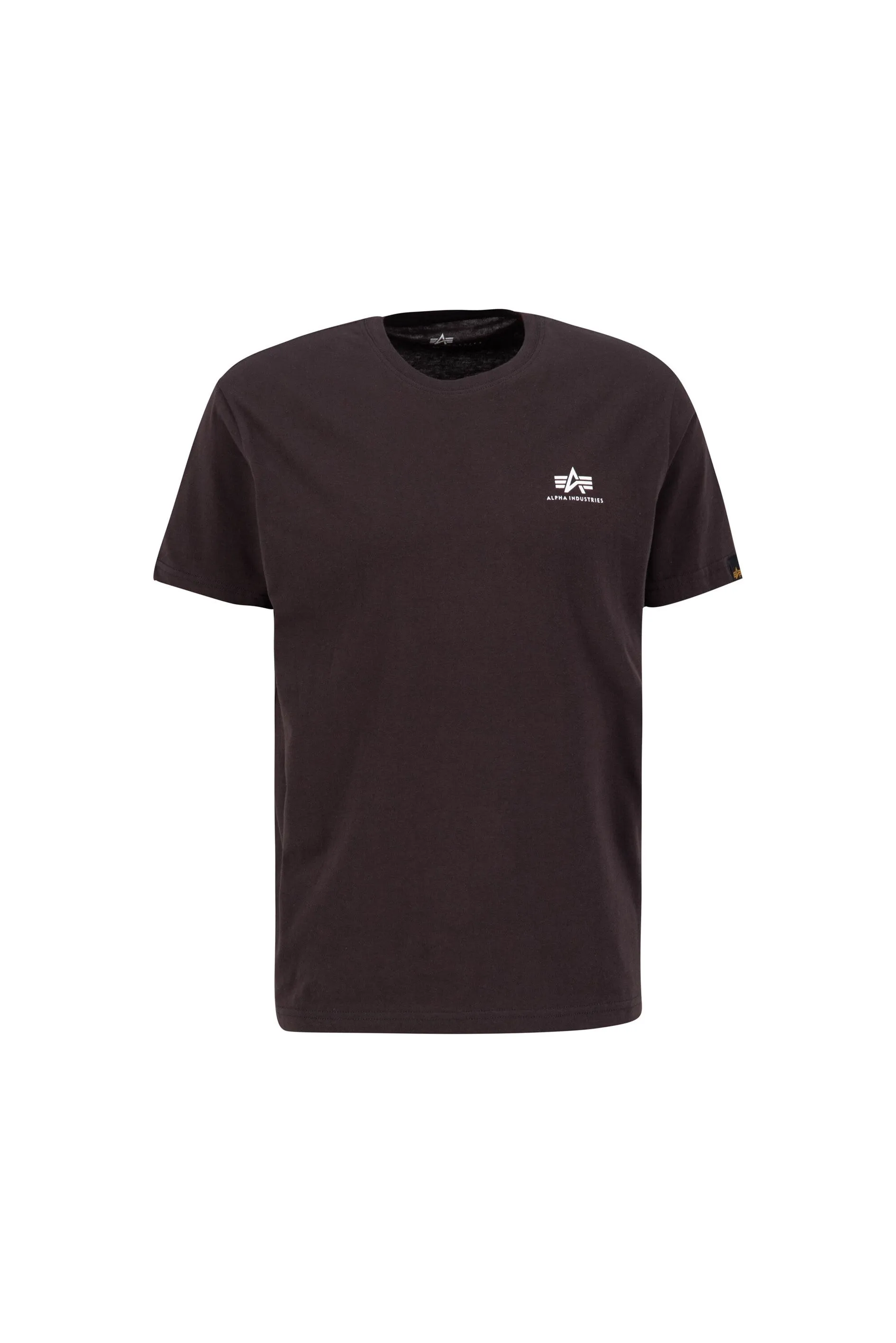 Alpha Industries Basic T-Shirt Small Logo - hunter brown