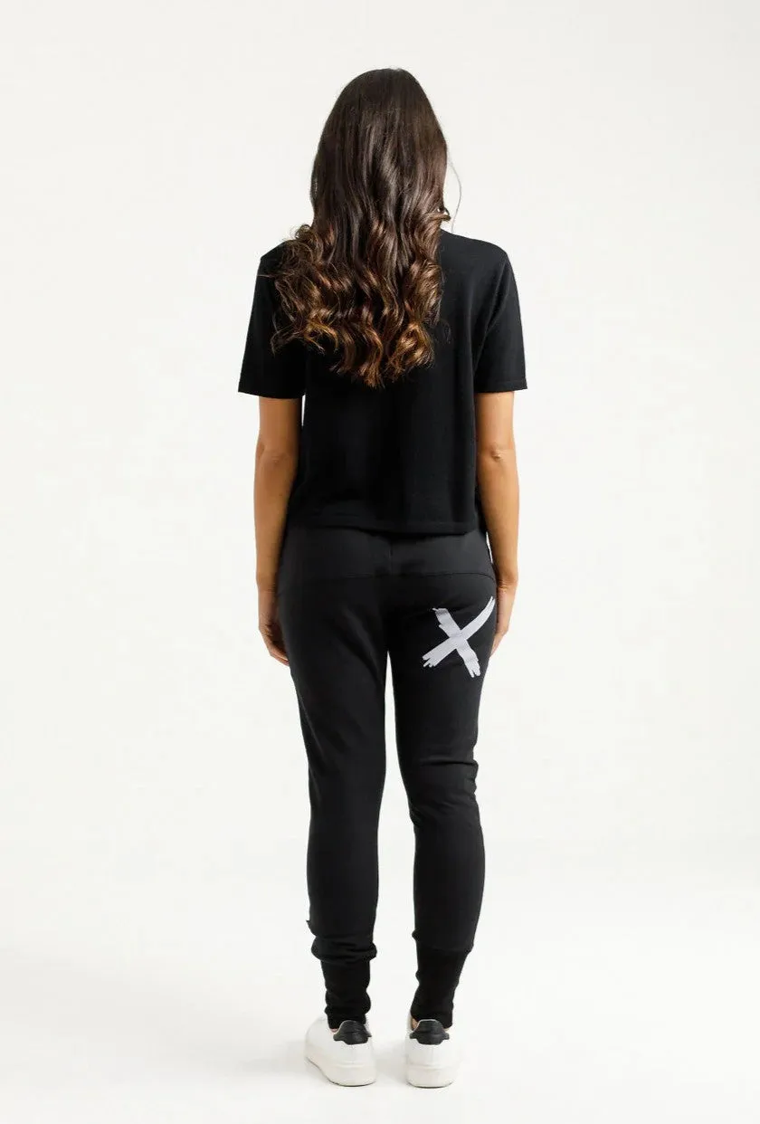 Alpine Apartment Pant - Black with a Lilac X