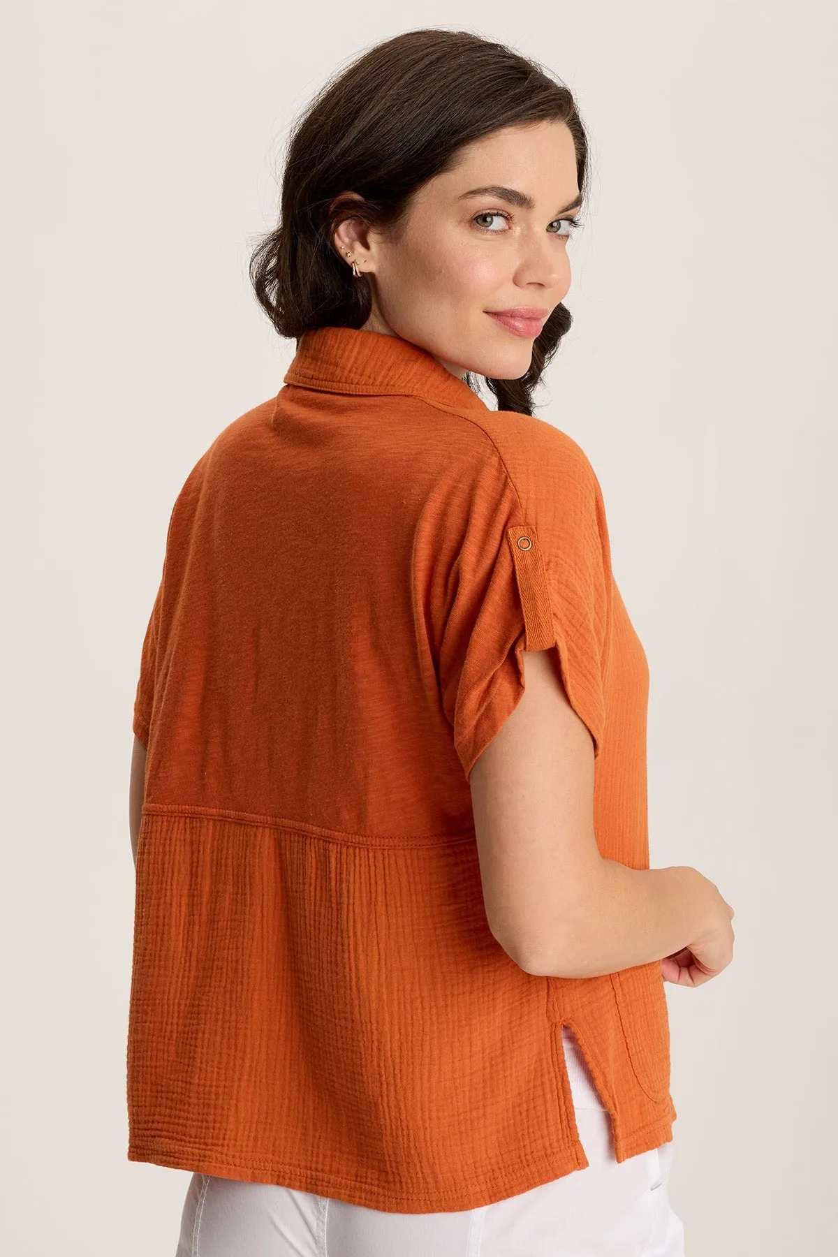 Anders Short Sleeve Collared Top