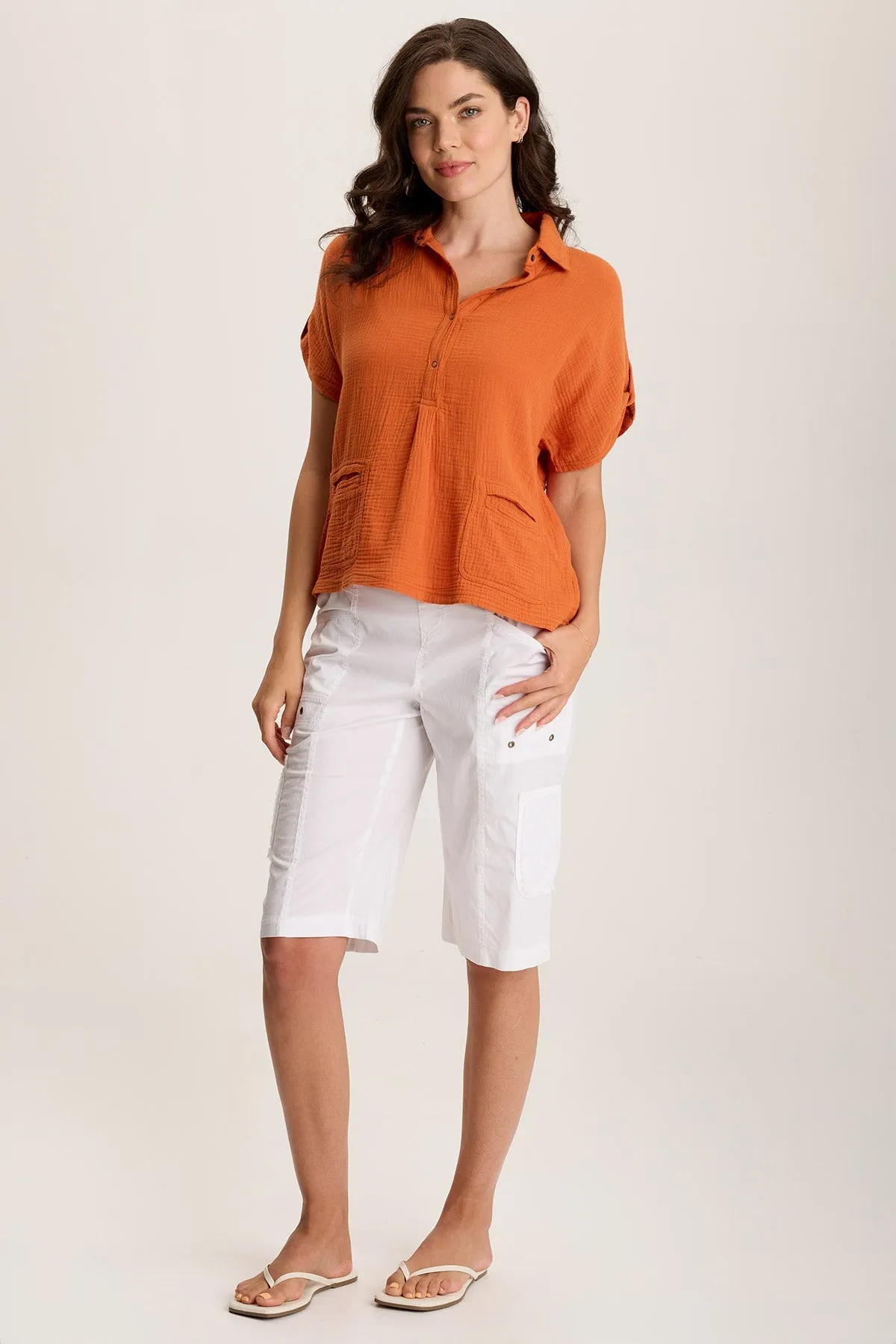 Anders Short Sleeve Collared Top