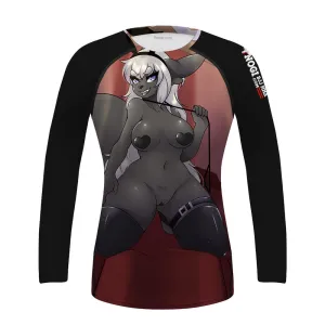 Anime Sexy Jiu Jitsu Women's Rash Guard