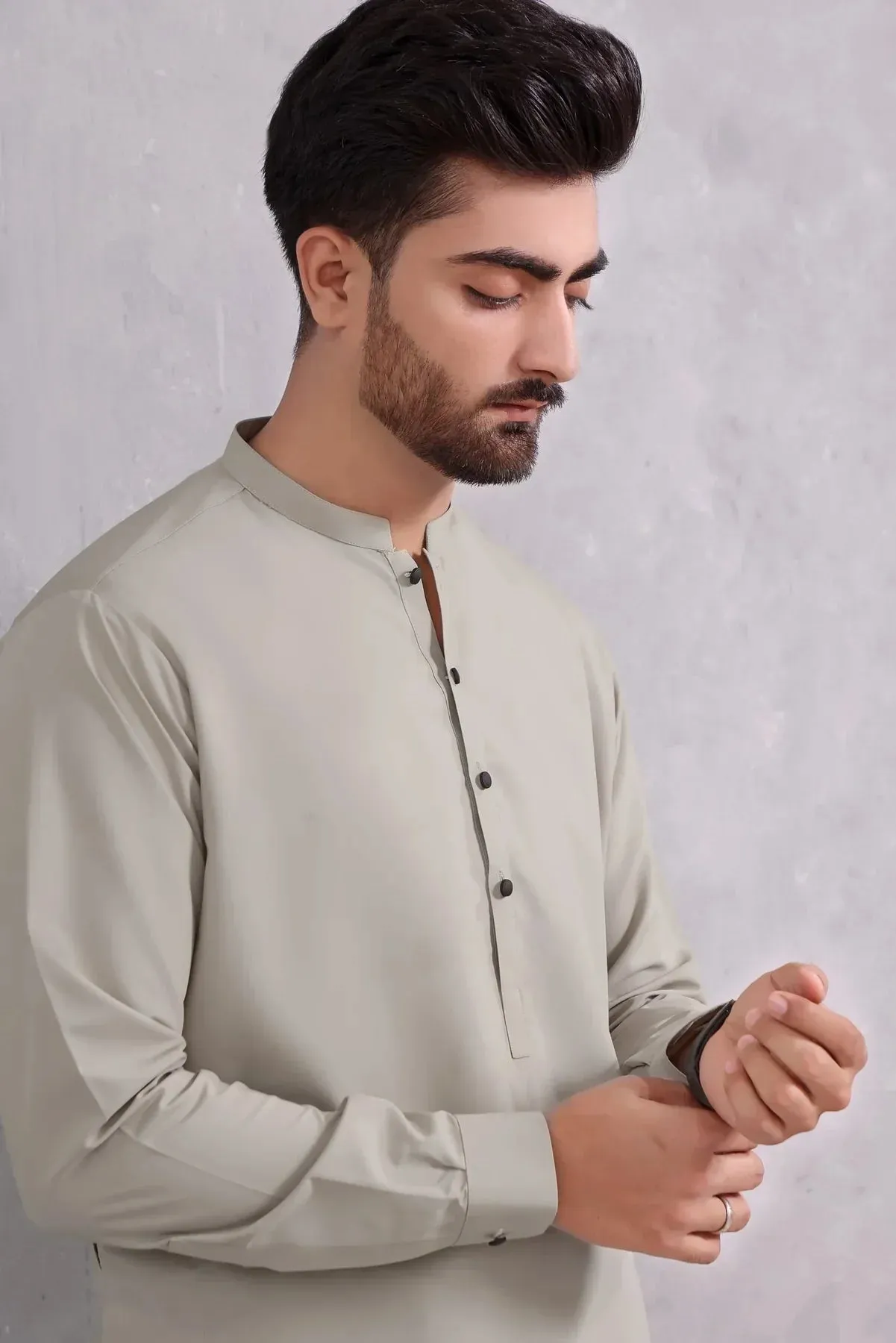 Arctic Elegance: Iceberg Green Shalwar Kameez For Mens