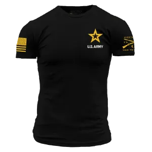Army Basic Full Logo T-Shirt - Black