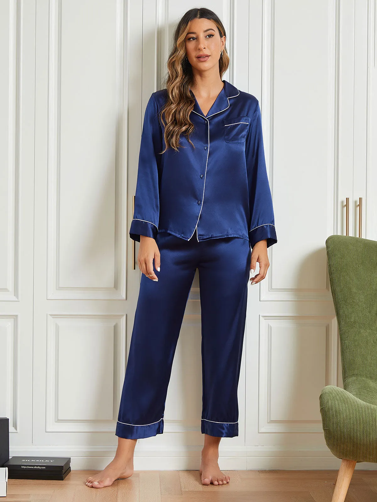 Audrina - Premium Mulberry Relaxation Woman's Pajama Set