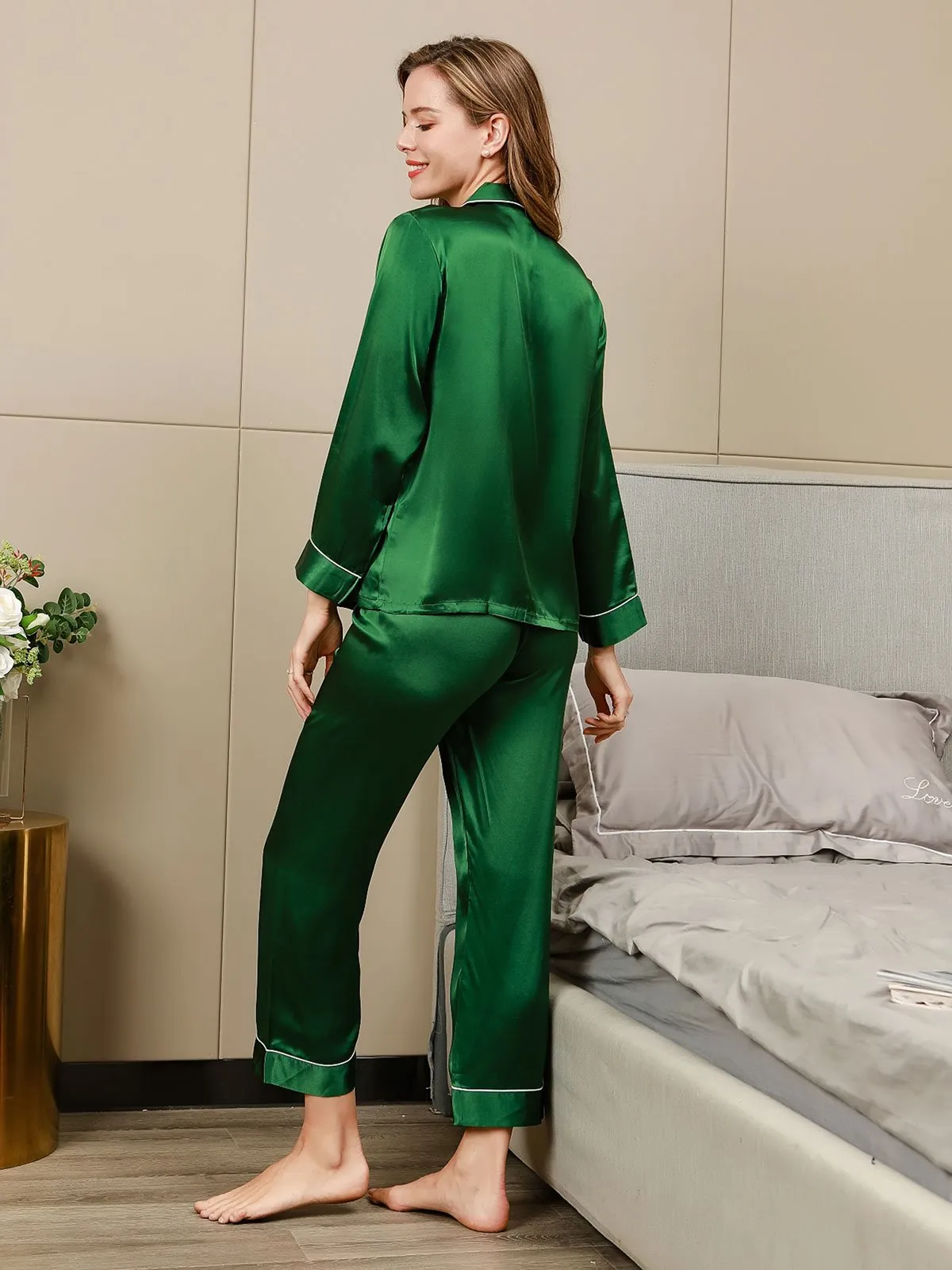 Audrina - Premium Mulberry Relaxation Woman's Pajama Set