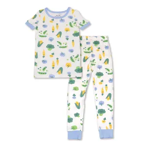 Bamboo Short Sleeve Pajama Set (Farmers Market Print)