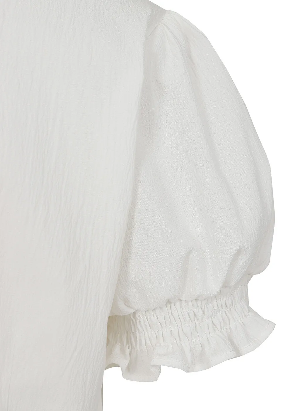 Banned Cherry Button 40's Blouse White