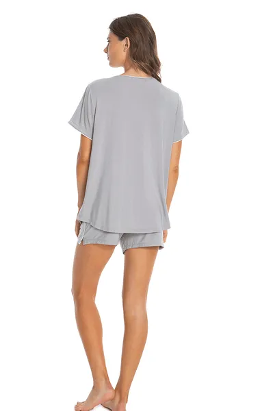 Barefoot Dreams Piped Jersey PJ Set