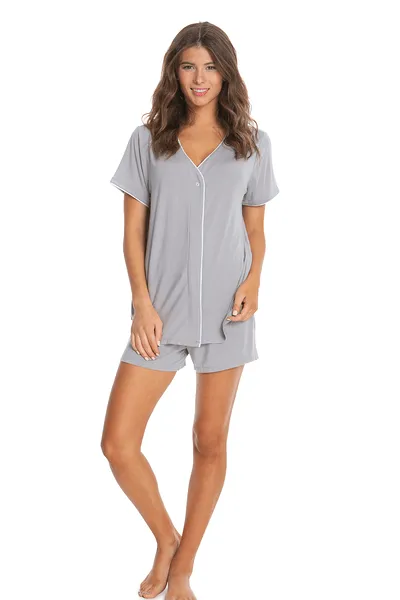 Barefoot Dreams Piped Jersey PJ Set