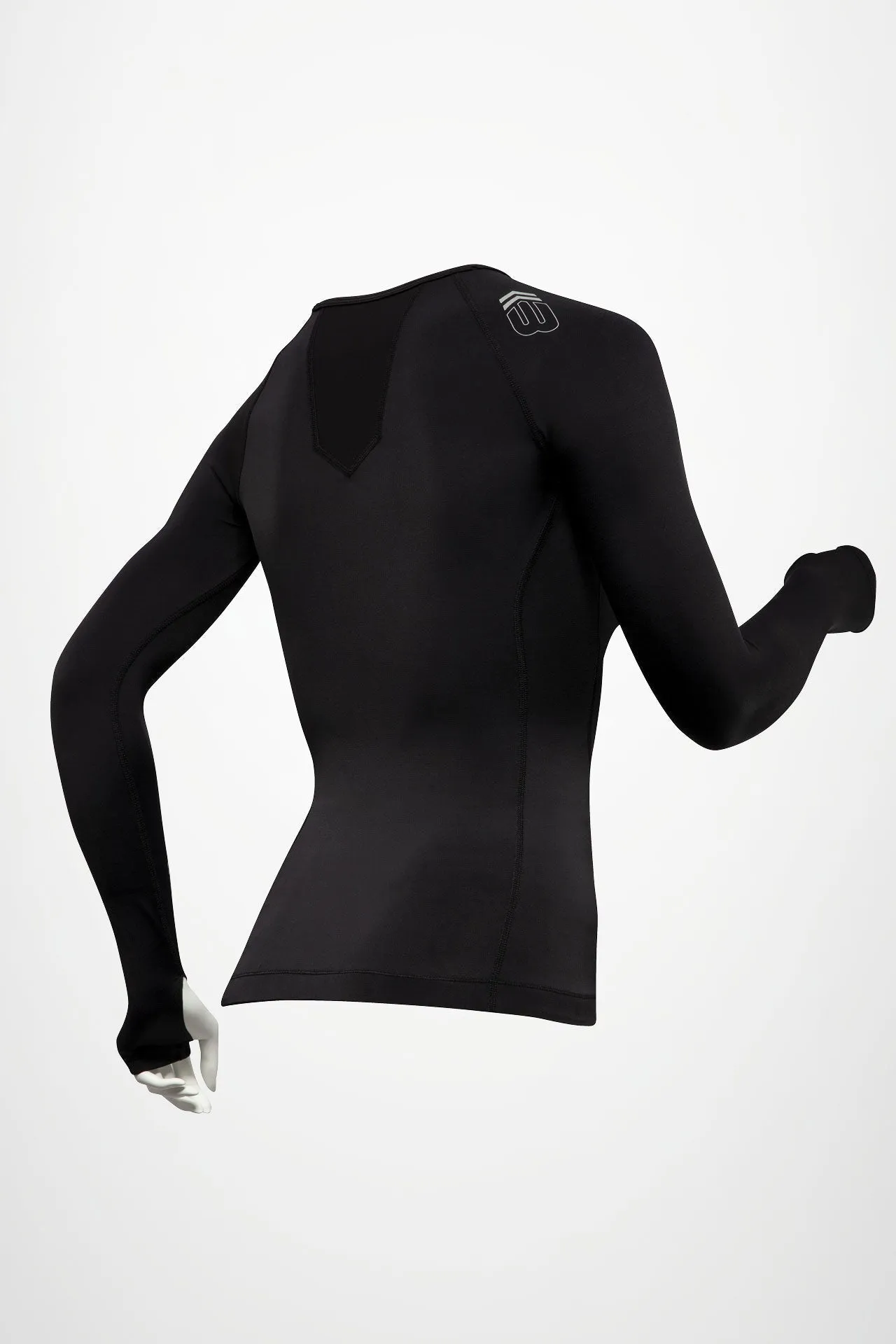 BASE Women's Long Sleeve Compression Tee - Black