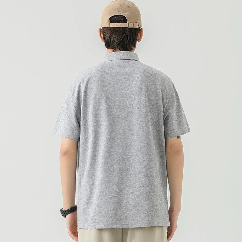 Basic Lapel Polo Shirt