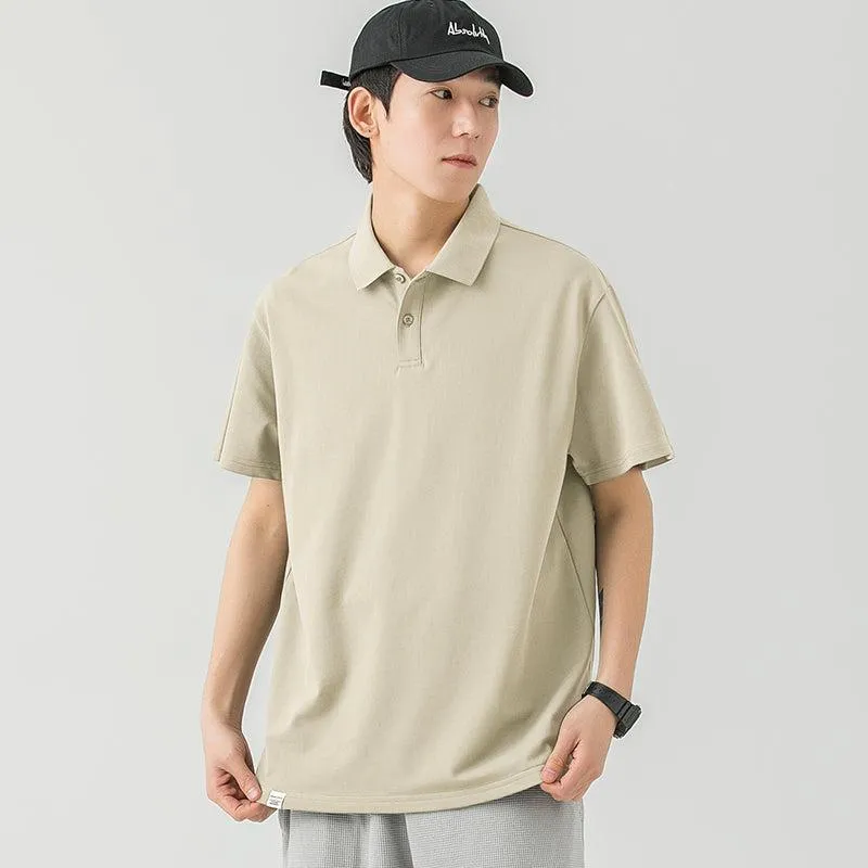 Basic Lapel Polo Shirt