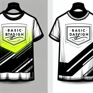 Basic T-shirt( basic and neon Colours with brand logo)