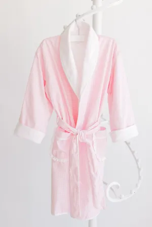 Bathrobe, Pink Gingham