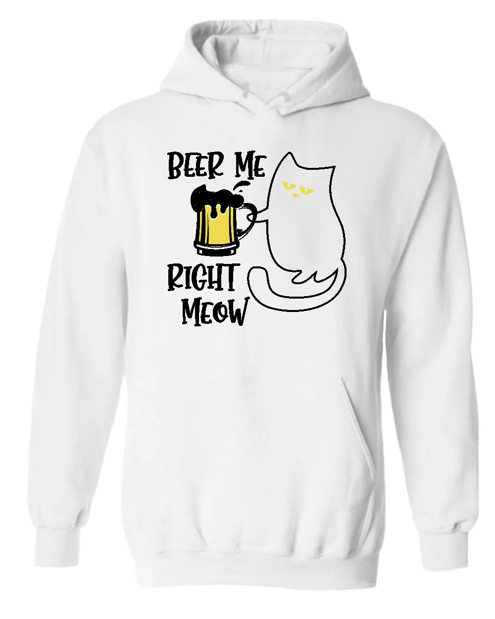 Beer me right meow hoodie, beer lover hoodie, cat lover hoodies
