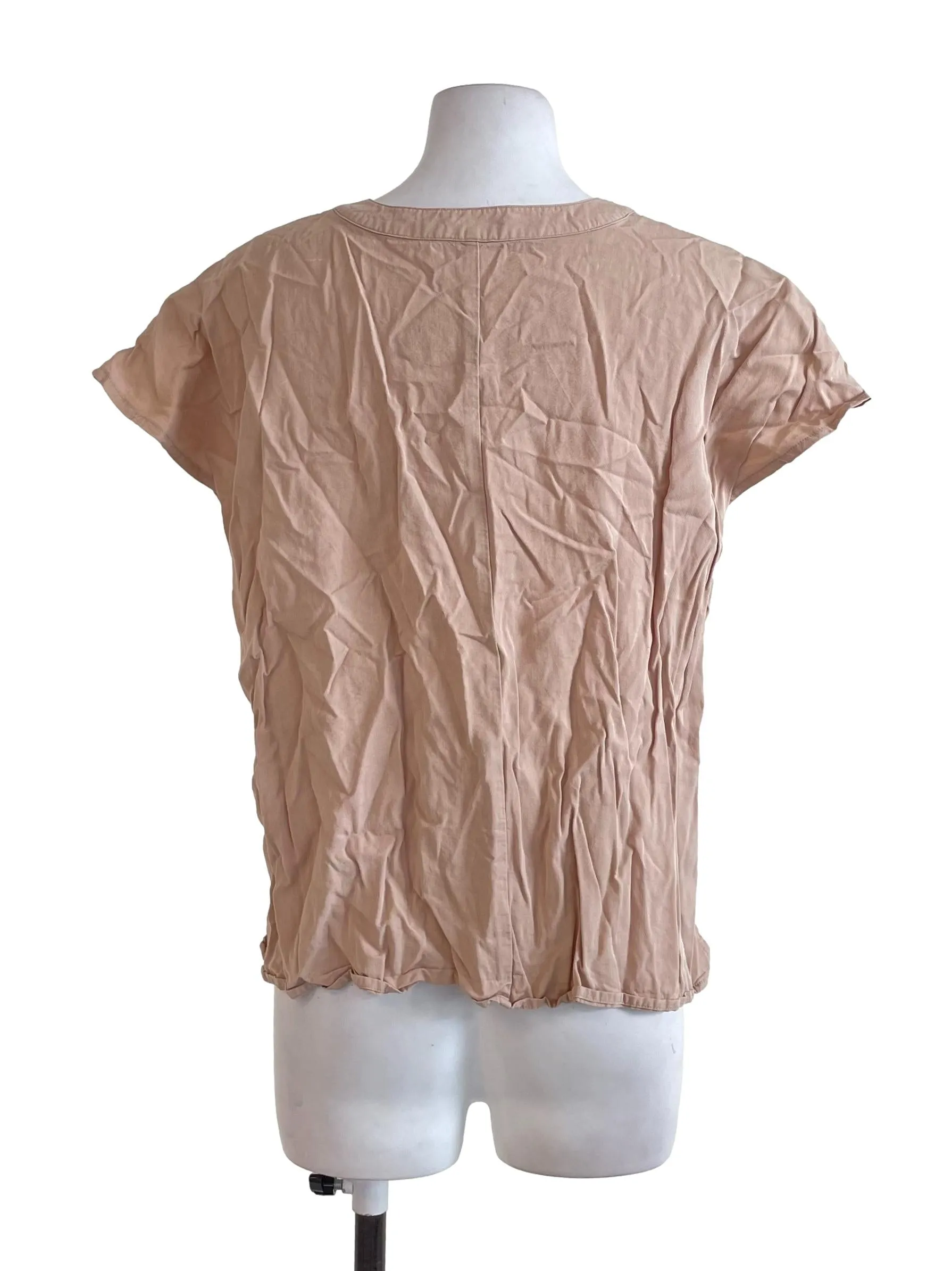 Beige Button Up Top