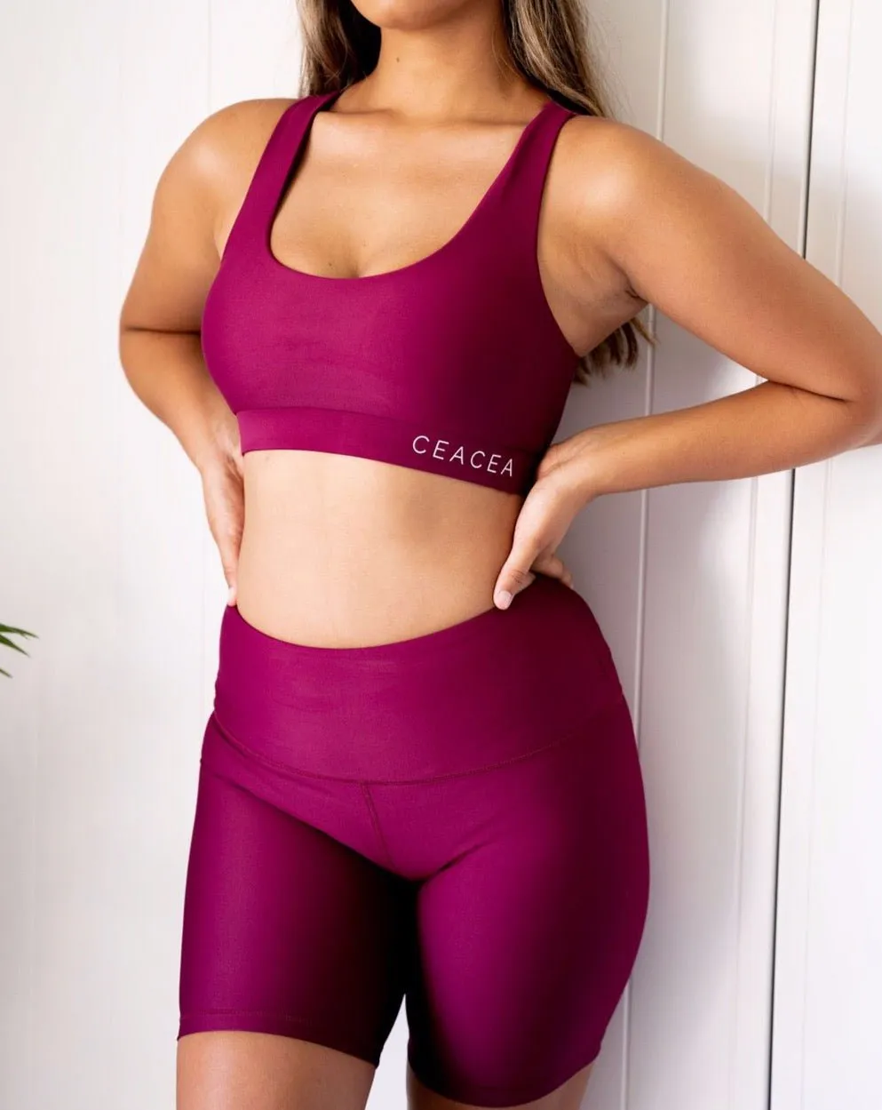 Biker Shorts - Wine