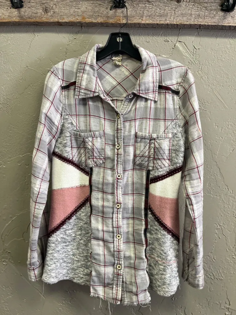 BKE PATCHWORK BUTTON UP