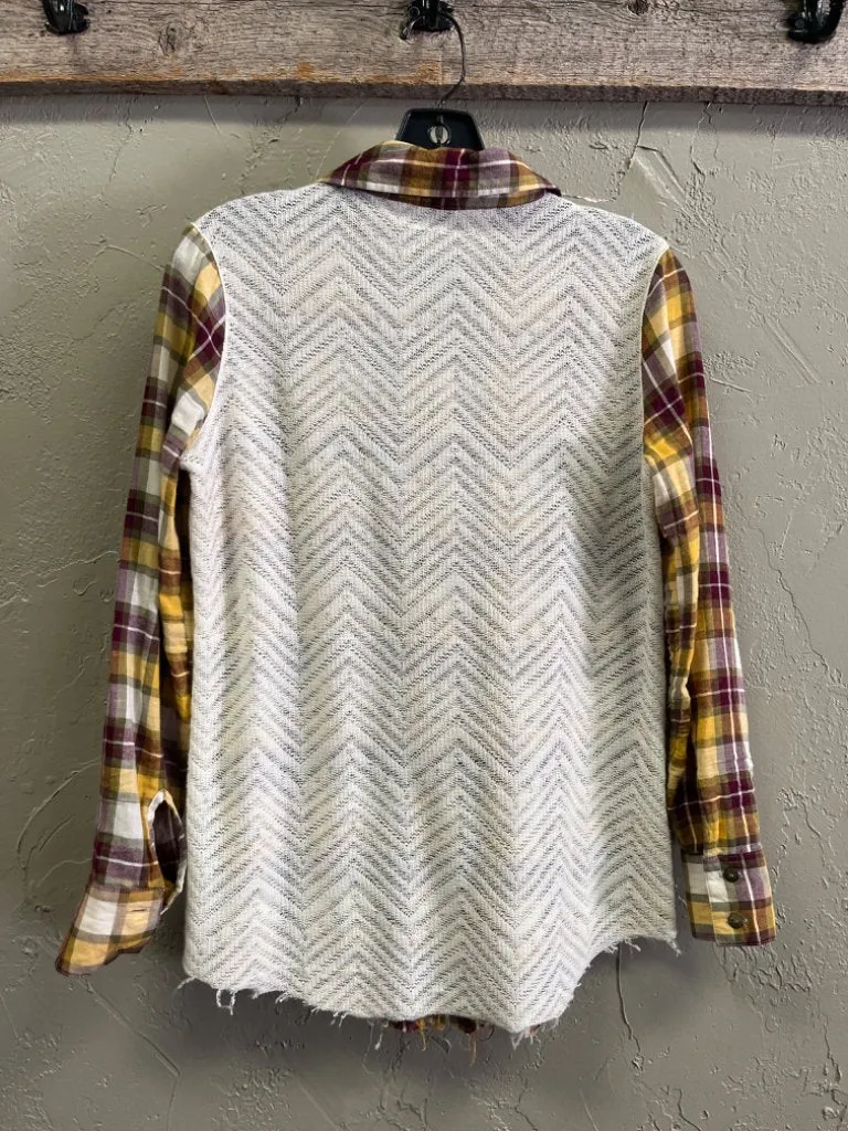 BKE PATCHWORK BUTTON UP