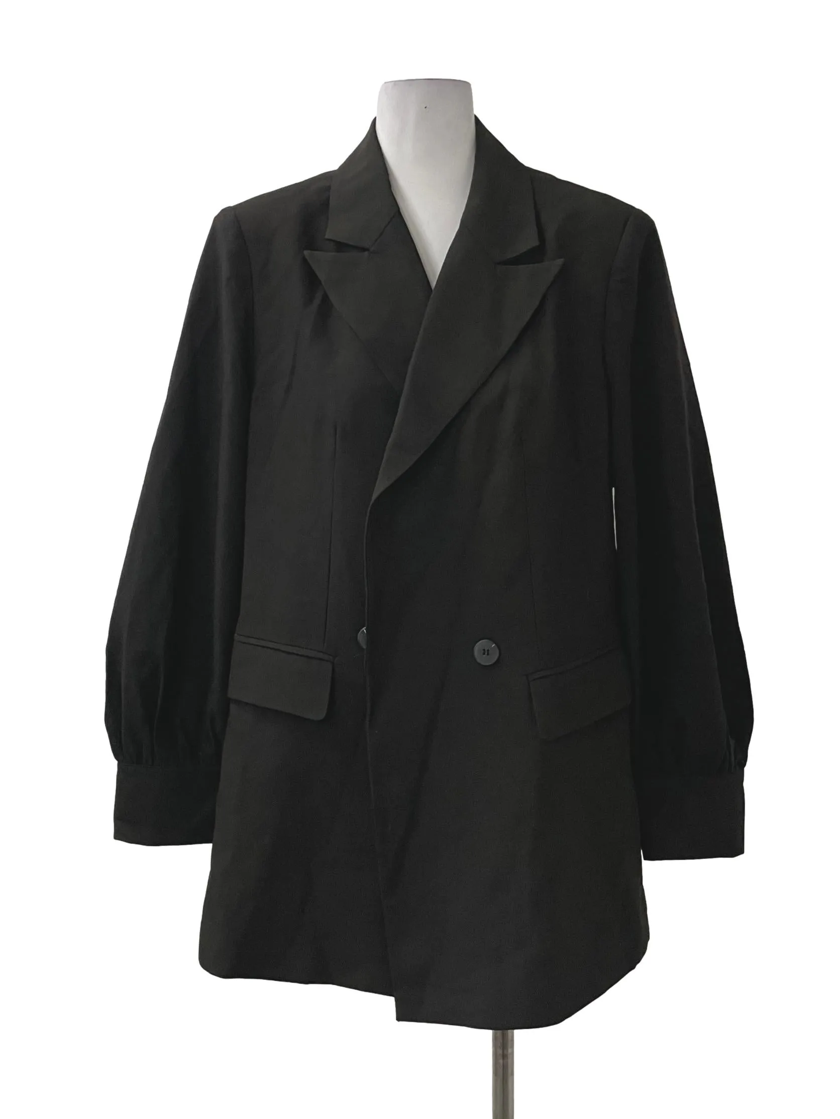 Black Boxy Blazer