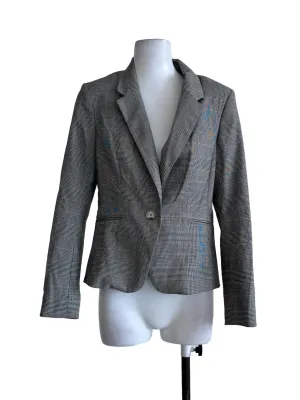 Black Gingham Blazer