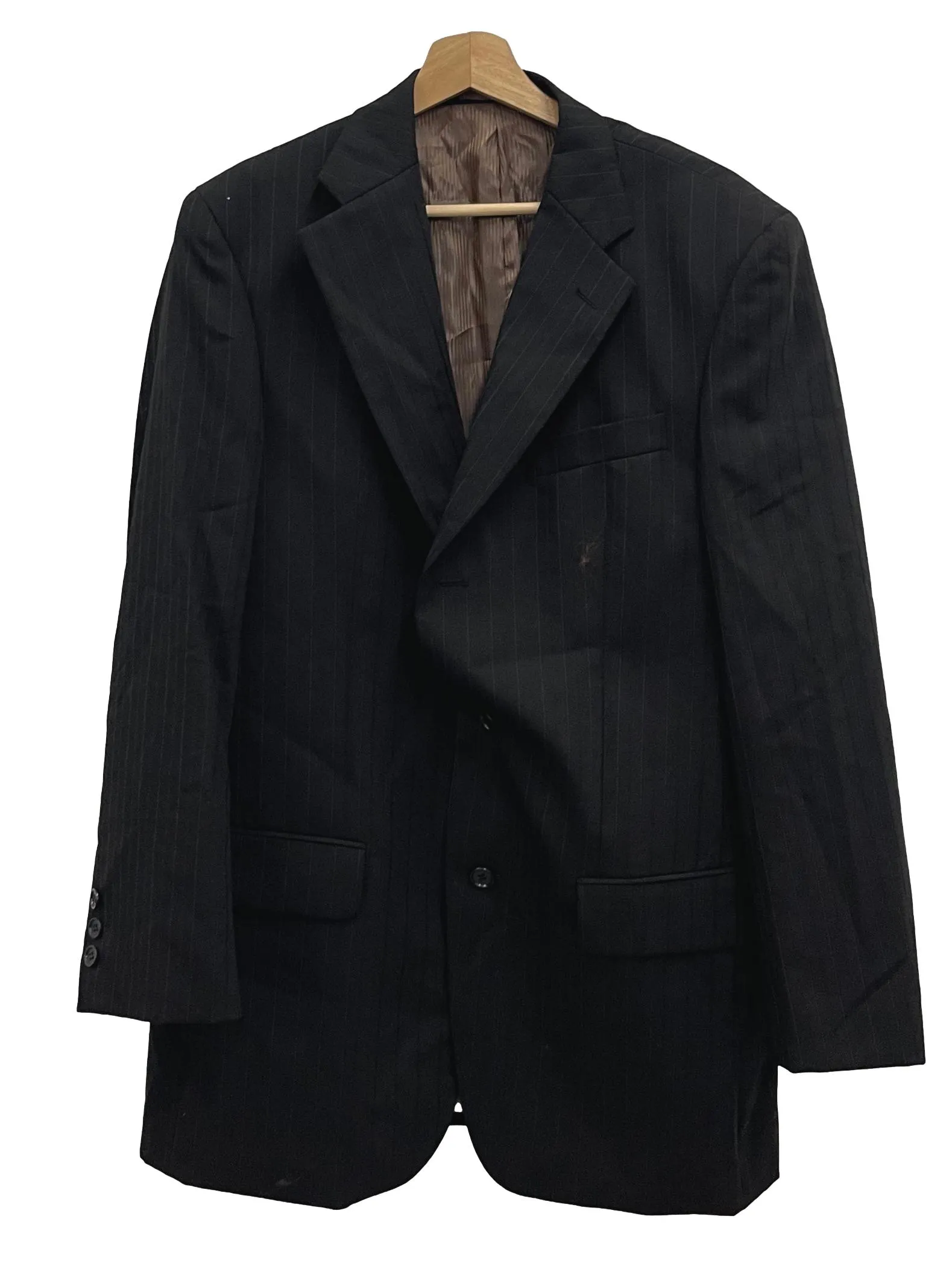 Black Pinstriped Blazer