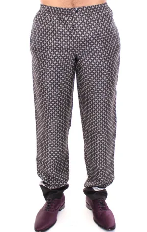Black SILK Pajama Lounge Pants