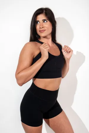 BLACK SPORTS BRA