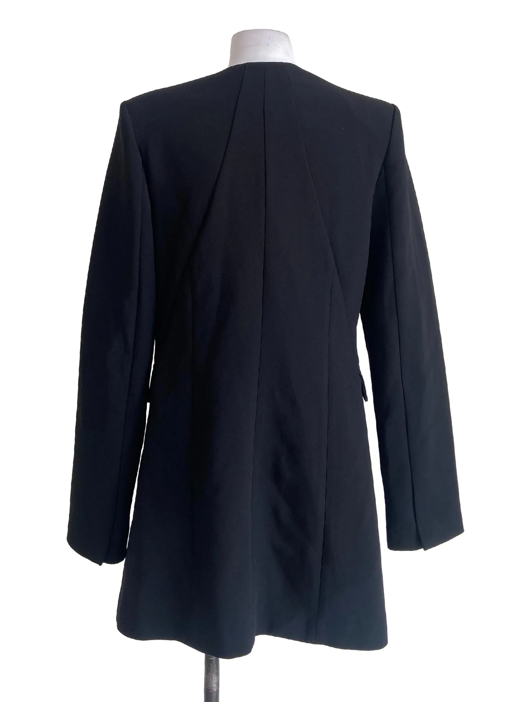 Black V Neck Empire Blazer