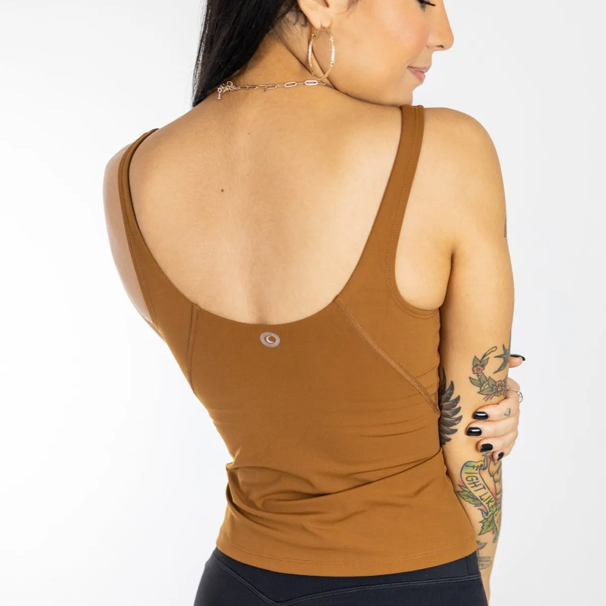 Bliss"Full" V-Neck Tank with Scoop Back | A-D Cup | SALE from DYM Athletics