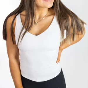 Bliss"Full" V-Neck Tank with Scoop Back | A-D Cup | SALE from DYM Athletics