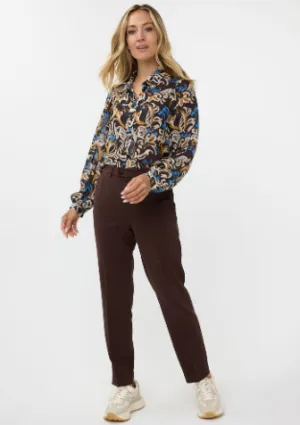 Blouse Elegant Leaves F2410519