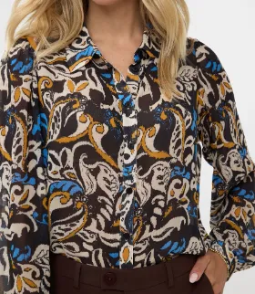 Blouse Elegant Leaves F2410519