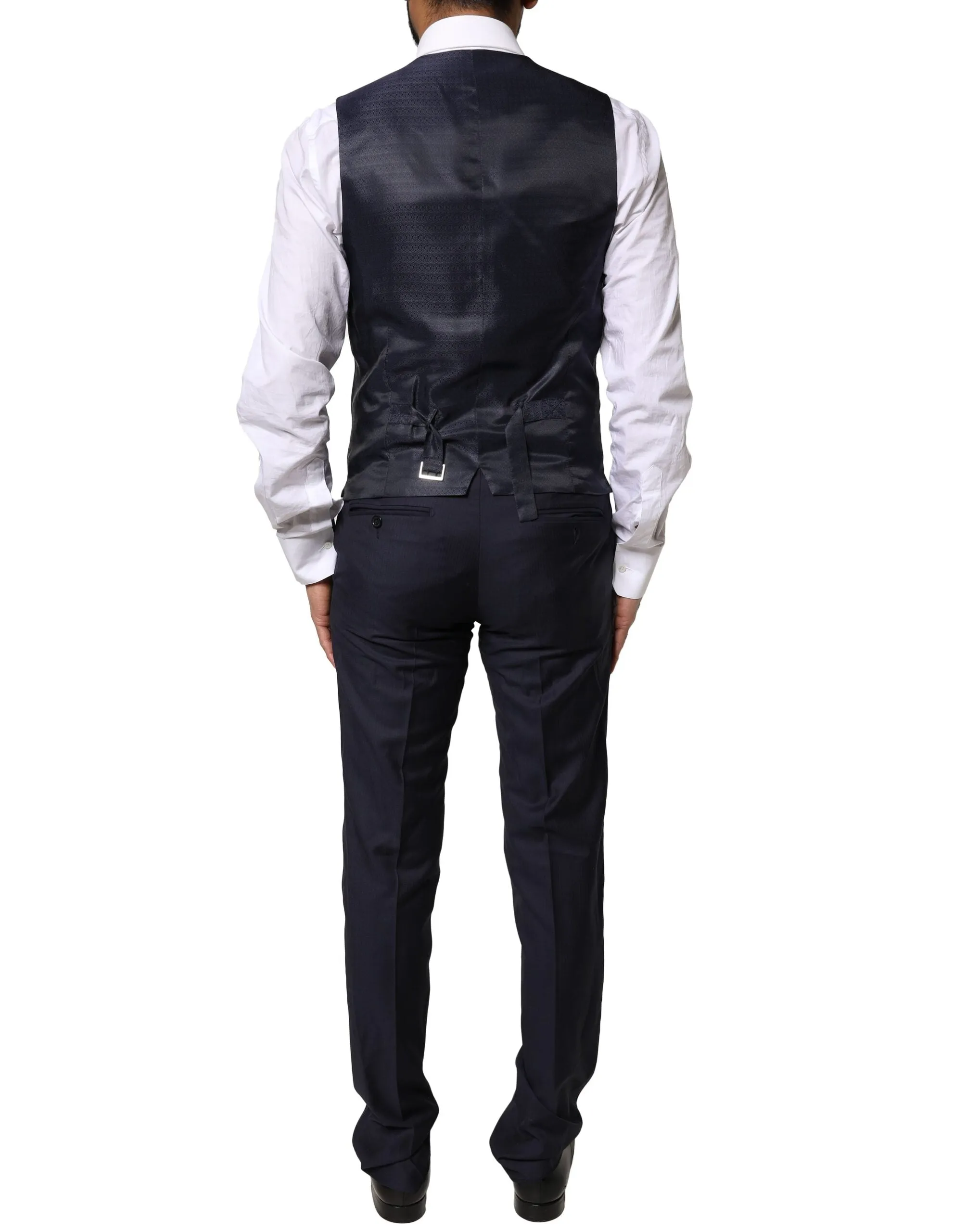 Blue MARTINI Wool 3 Piece Formal Men Suit